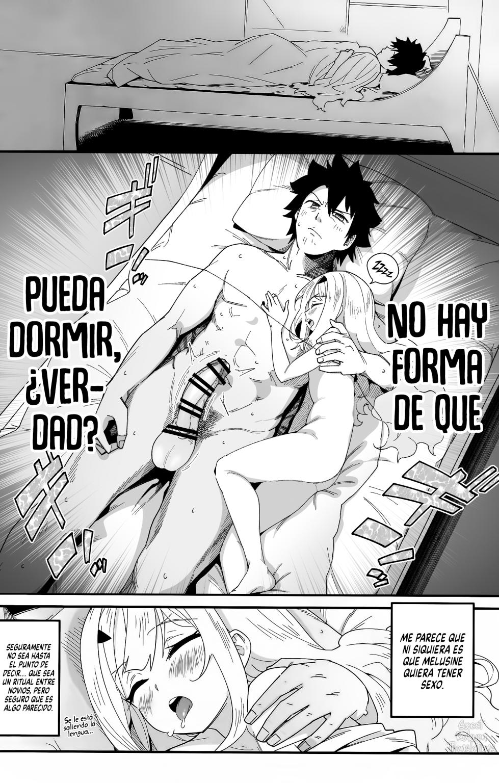 (C103) [Sarpaccio (Waira)] Melu-ko wa Guigui Kuru ga Koubi ga Doheta. | Melu-ko sigue viniéndose, pero es mala apareándose.  (Fate/Grand Order) [Spanish] [Rakuen Translations] - Page 5