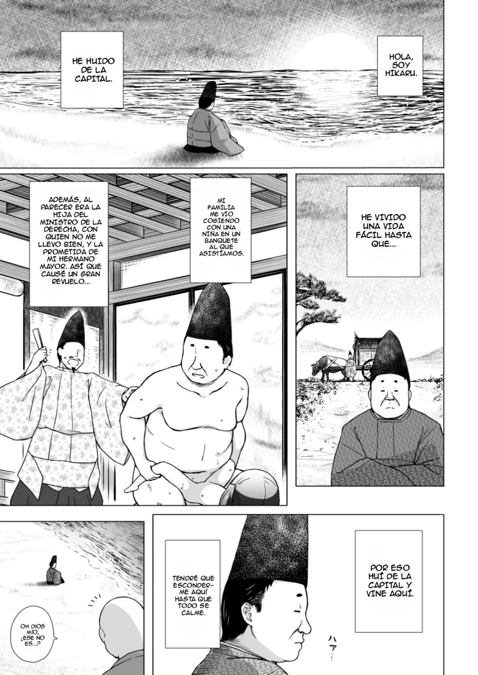 [Noraneko-no-Tama (Yukino Minato)] Hikari no Kimi no Saganaki Keikaku <Akashi>｜El Astuto Plan de Lord Hikaru <Akashi> [Spanish] [Kazel] [Decensored] [Digital] - Page 3