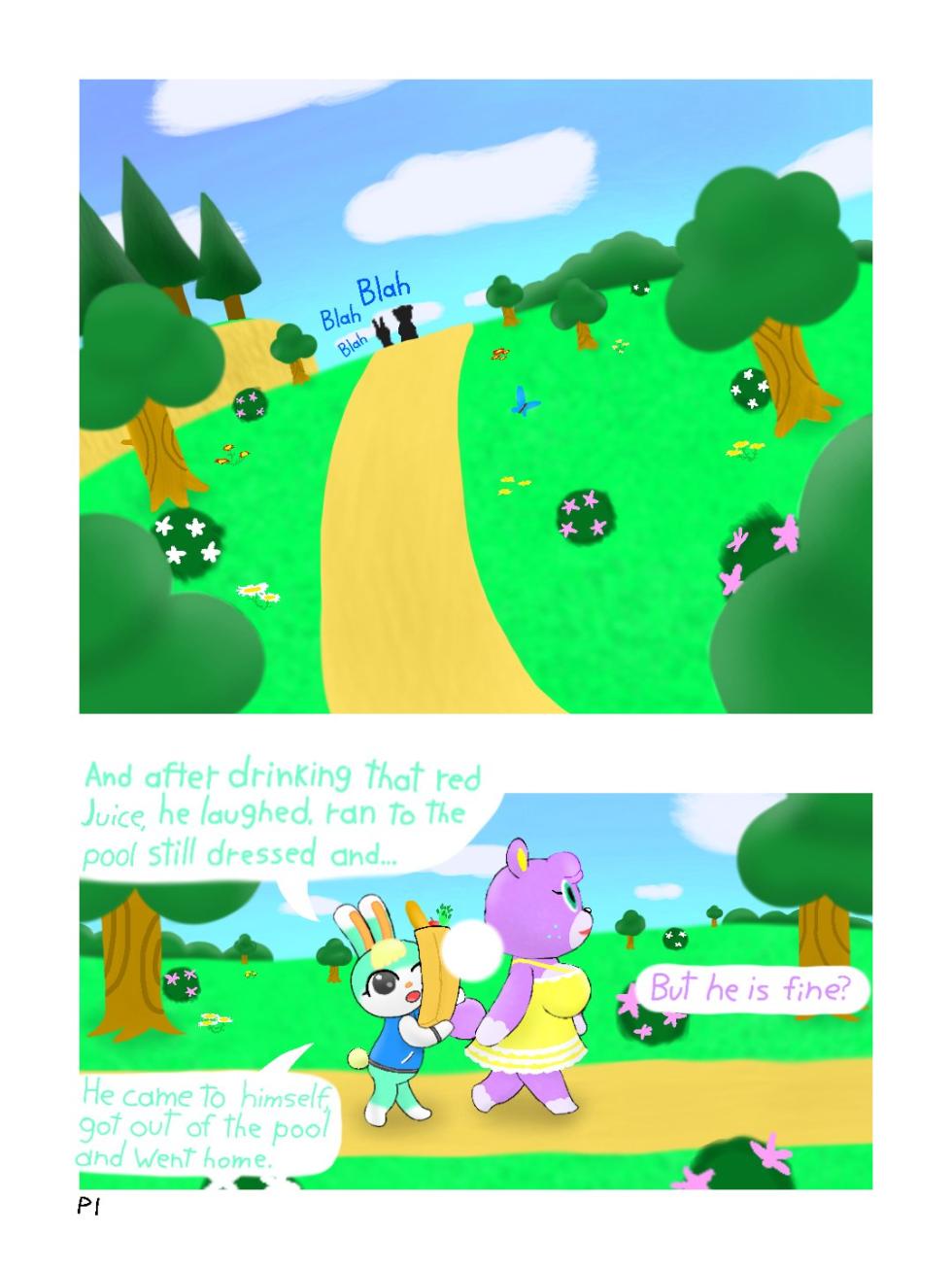 Megan and Sasha comic (gale burst) - Page 1