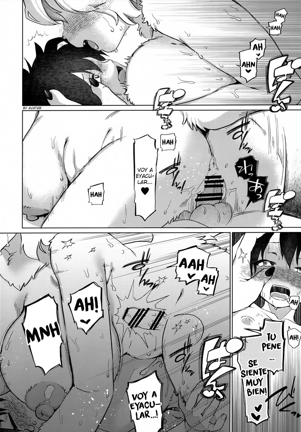 (Kemoket 14) [miyubi (Kiichi)] Nami no Ne ga Oshiete Kureta Koto [Spanish] - Page 17