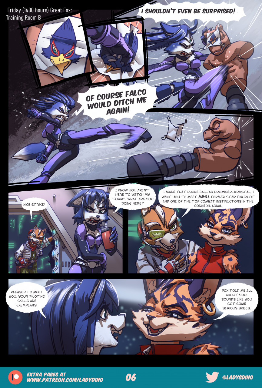 [ladydino]Starfox Alternative Training Methods Comic! - Page 6