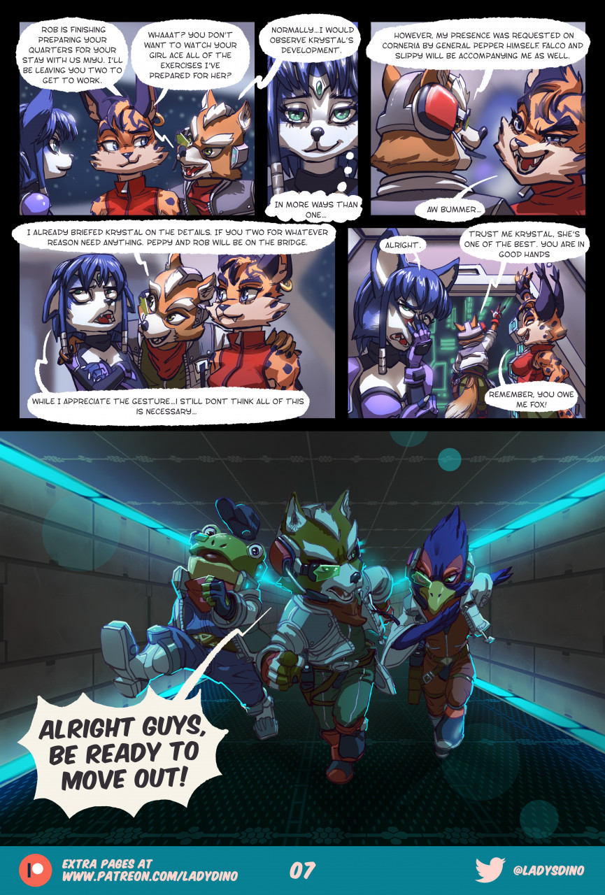 [ladydino]Starfox Alternative Training Methods Comic! - Page 7
