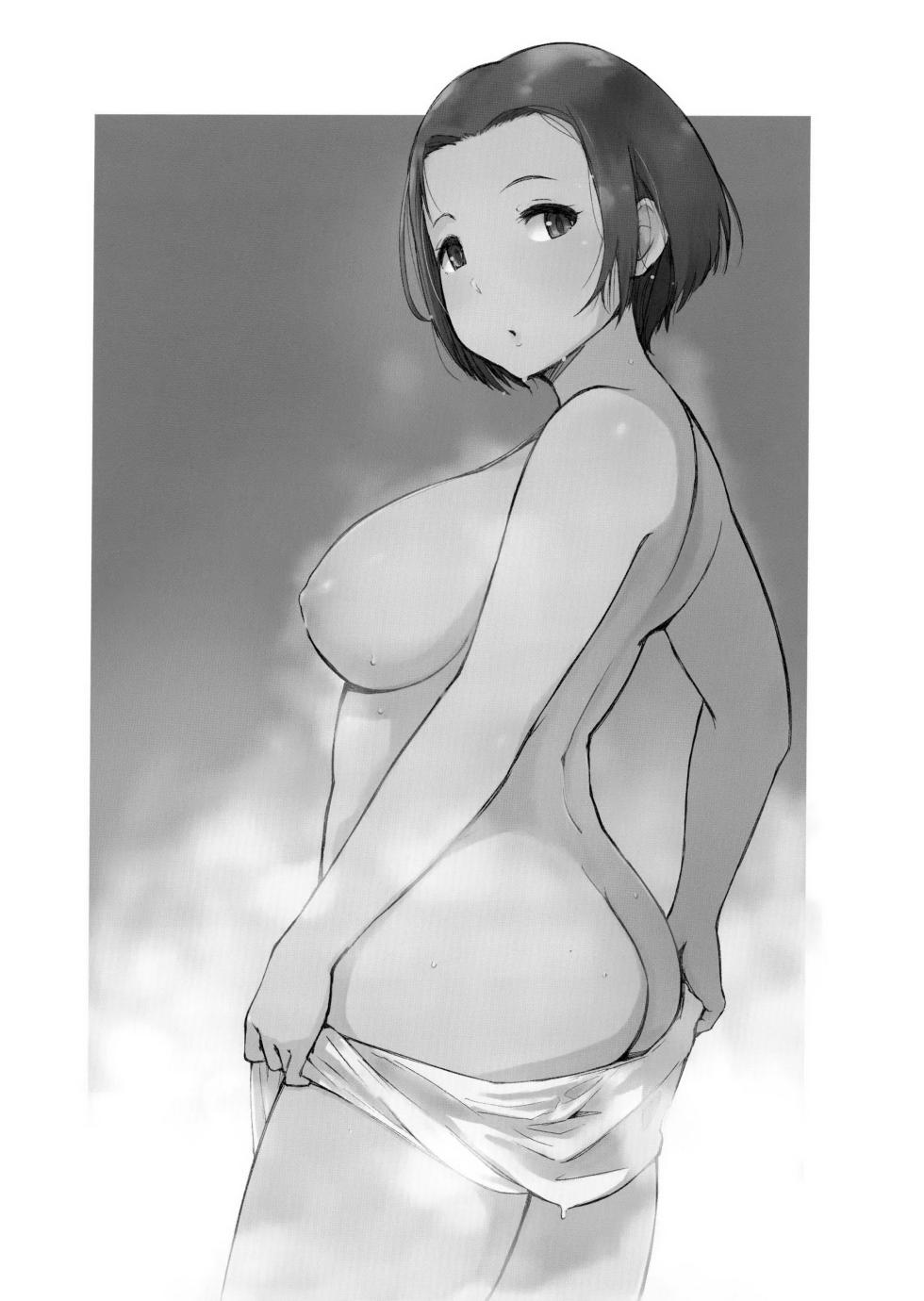 (C96) [Arakureta Monotachi (Arakure)] Ojisan to Yuku Hitoduma Higaeri Konyoku Rotenburo [German] - Page 36