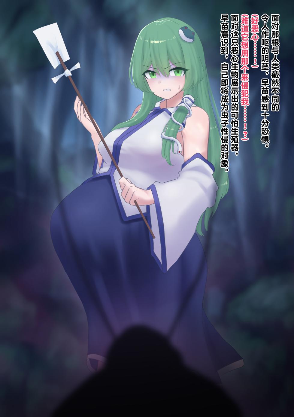 [1ドット右にずらしてください] 巫女はゴキブリ型妖怪に子を捧げ、異形を孕む [老M个人翻译] - Page 11