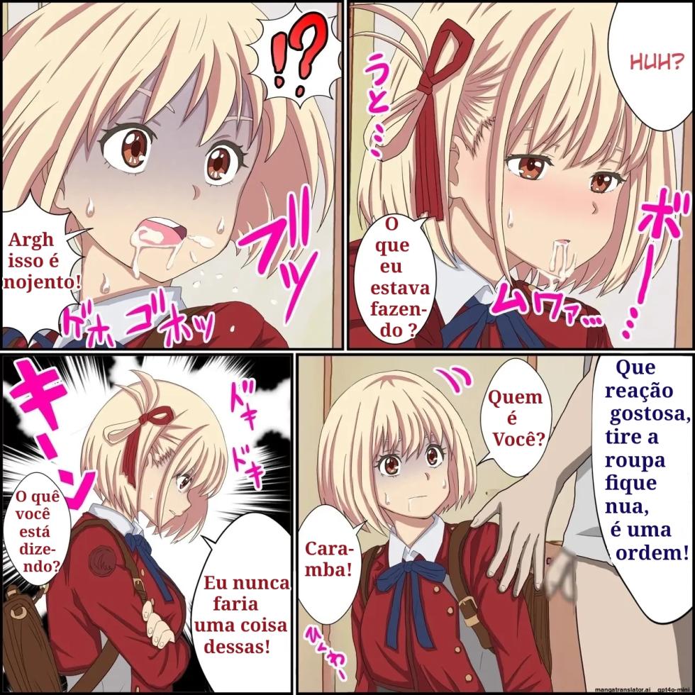 [Banana Style] "Saiminjutsu de Lycoris o Omochikaeri Shite Mita" Lycoris Recoil, Nishikigi Chisato Hen (Lycoris Recoil) [Portuguese-BR] - Page 8