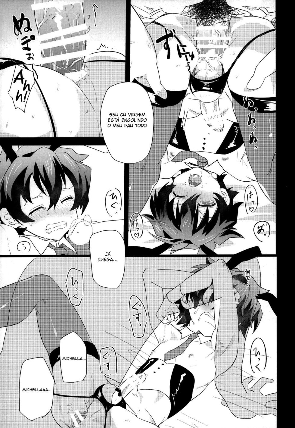 (BLOODY ZONE 2) [Tanbo (Makita Miki)] Leonardo-kun wa Libra Senzoku Seiyoku Shori-gakari (Kekkai Sensen) [Portuguese-BR] - Page 22