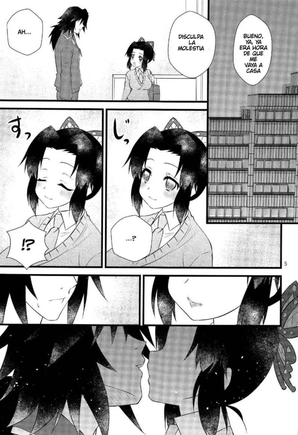 (Nichirin Kitan 6) [Hoshinatenpo (Hoshina)] Yuuwaku sarete kudasai | Por Favor, Déjate Seducir (Kimetsu no Yaiba) [Spanish] [Darkss 153] - Page 4