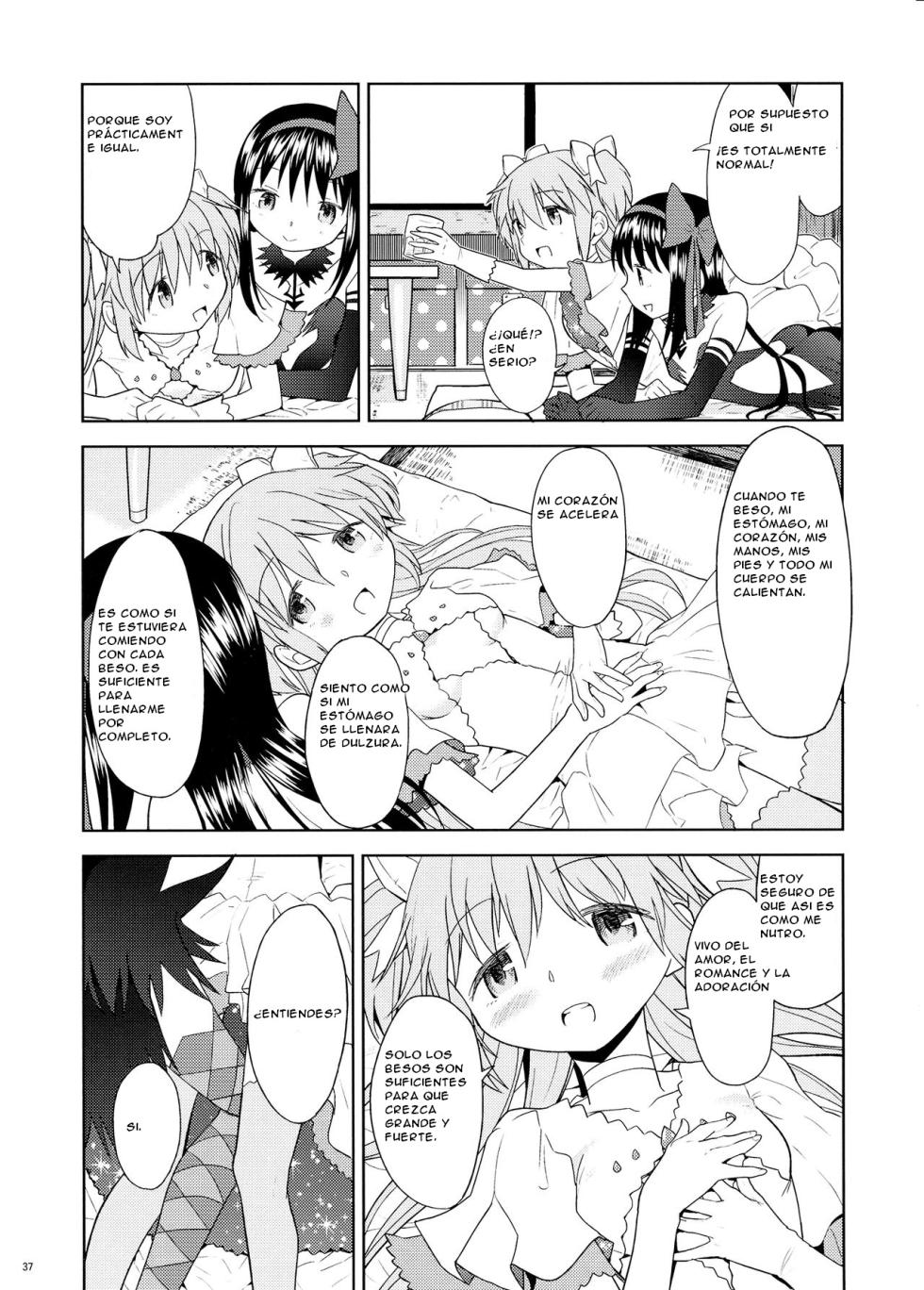 (C87) [Nedaore (Ayane)] Yojouhan Ouroboros Futari (Puella Magi Madoka Magica) [Spanish] [Traduccion:CristoferDeLosAndes] - Page 39