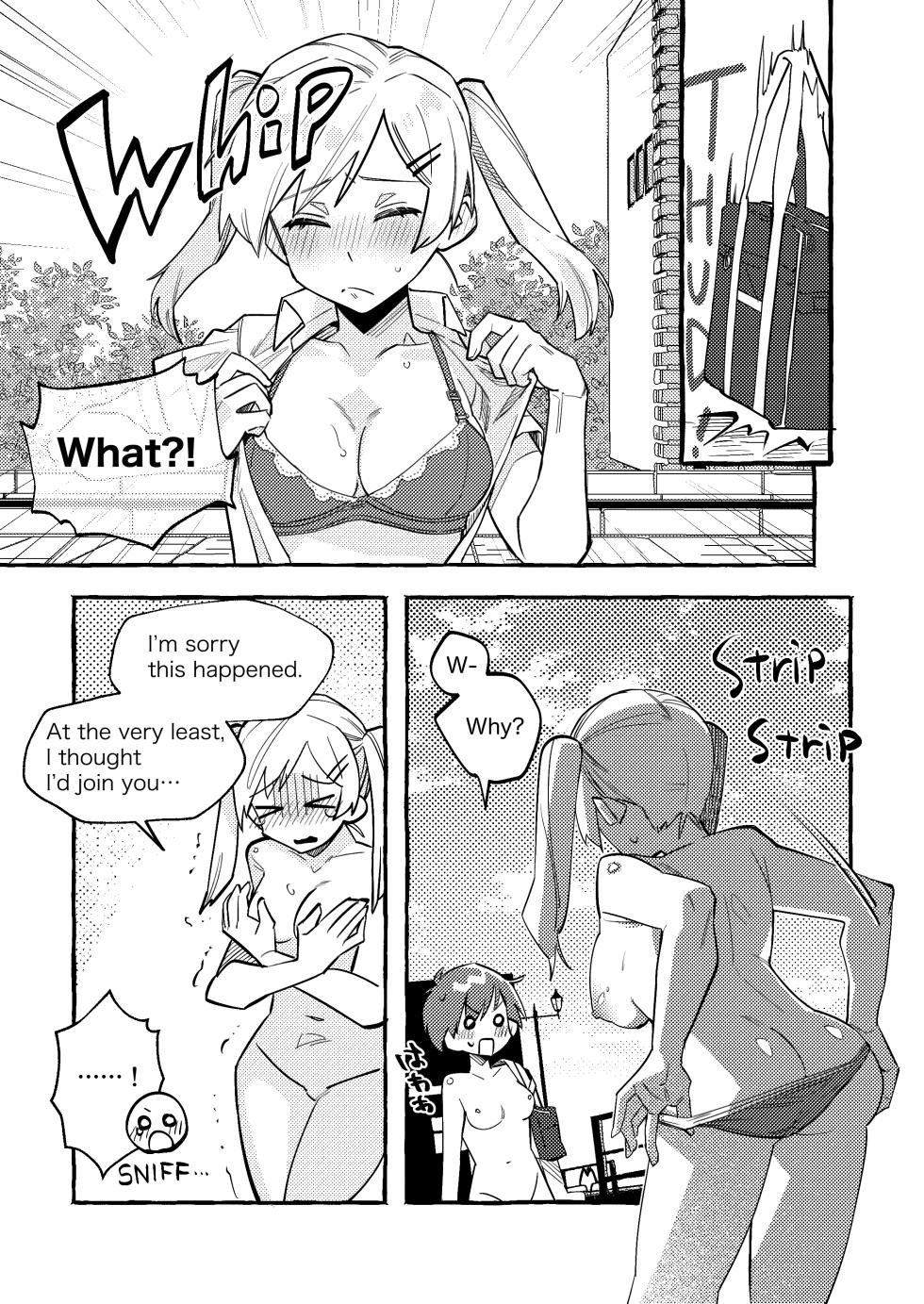 [tsuru] The Black-Haired Woman Who Cheerfully Accepts Her Friend’s Full-Nude Penalty 1-2 [English] - Page 11