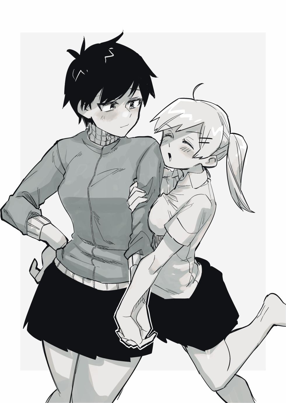 [tsuru] The Black-Haired Woman Who Cheerfully Accepts Her Friend’s Full-Nude Penalty 1-2 [English] - Page 15