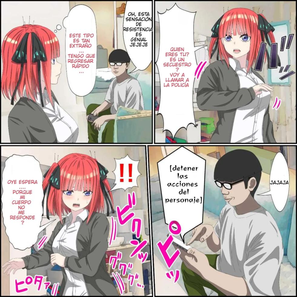 [Banana Style] Anime Chara to Seckle Dekiru Appli ''Nino Hen''｜La App con la que Puedes Cogerte a Personajes de Anime ~El Caso de Nino~ (Gotoubun no Hanayome) [Spanish] [Darkss 153] - Page 3