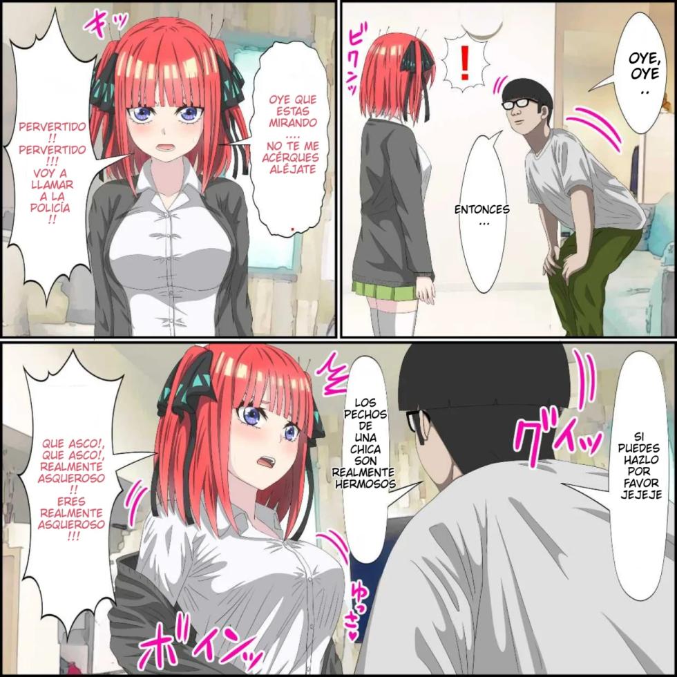 [Banana Style] Anime Chara to Seckle Dekiru Appli ''Nino Hen''｜La App con la que Puedes Cogerte a Personajes de Anime ~El Caso de Nino~ (Gotoubun no Hanayome) [Spanish] [Darkss 153] - Page 4