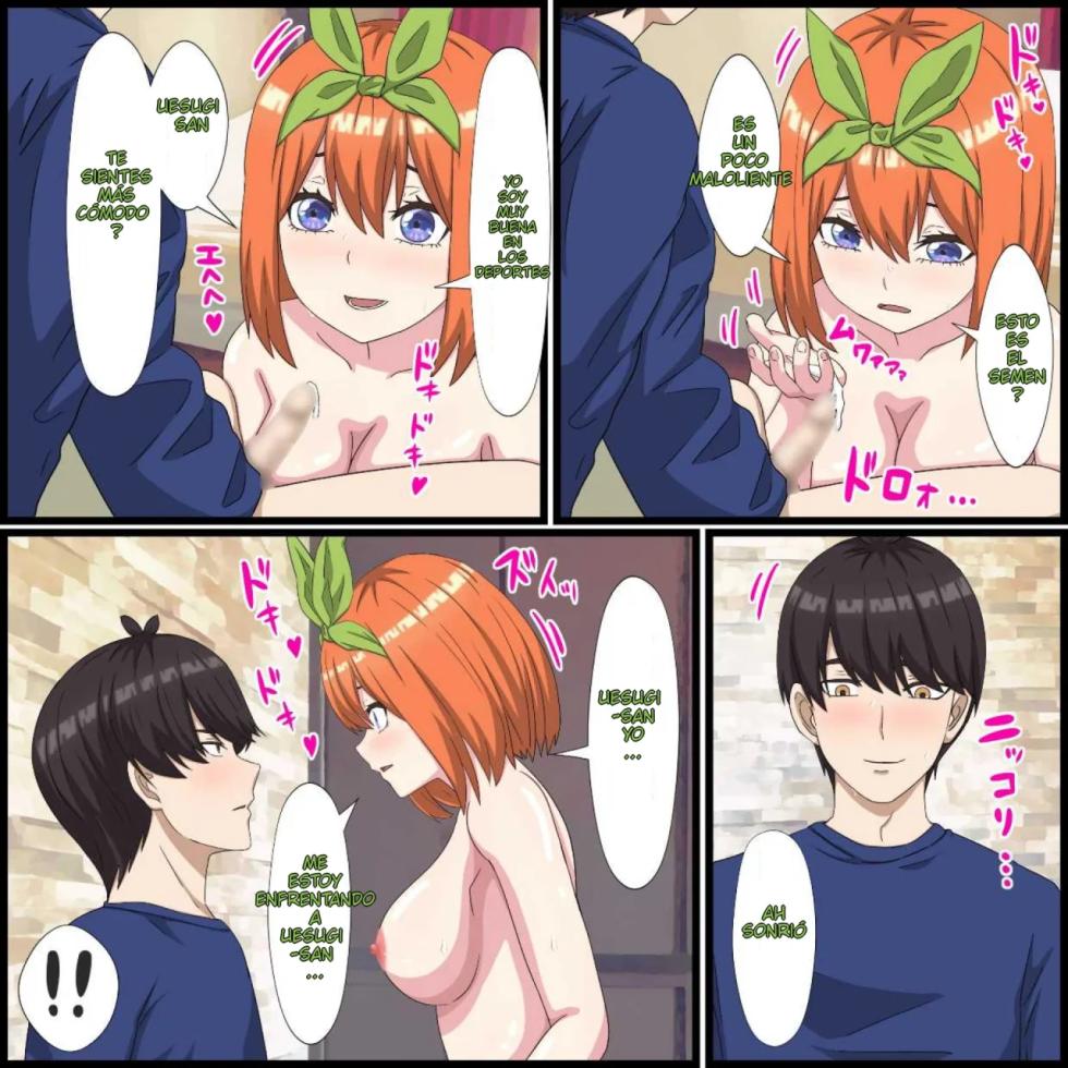 [Banana Style] Anime Chara to Seckle Dekiru Appli ''Yotsuba Hen''｜La App con la que Puedes Cogerte a Personajes de Anime ~El Caso de Yotsuba~ (Gotoubun no Hanayome) [Spanish] [Darkss 153] - Page 11
