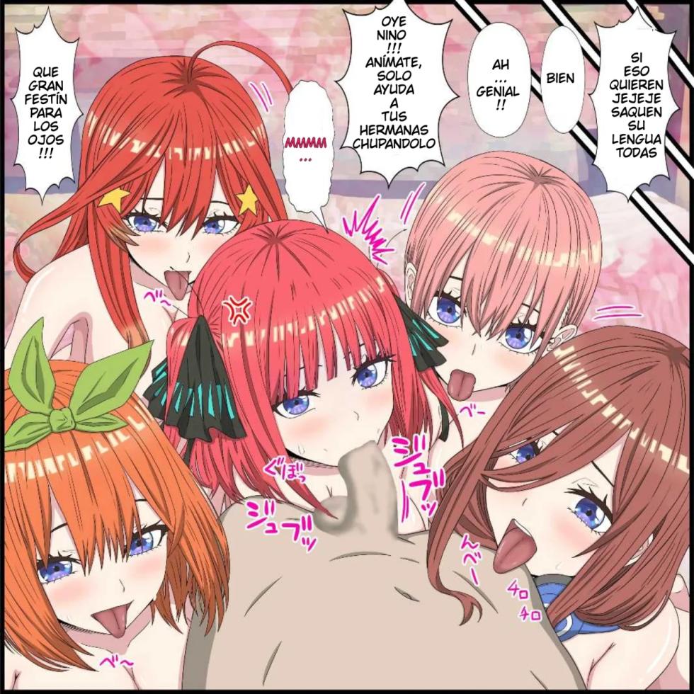 [Banana Style] Anime Chara to Seckle Dekiru Appli ''Nakano Shimai Hen'' 1｜La App con la que Puedes Cogerte a Personajes de Anime ~El Caso de las Hermanas Nakano~ 1 (Gotoubun no Hanayome) [Spanish] [Darkss 153] - Page 9