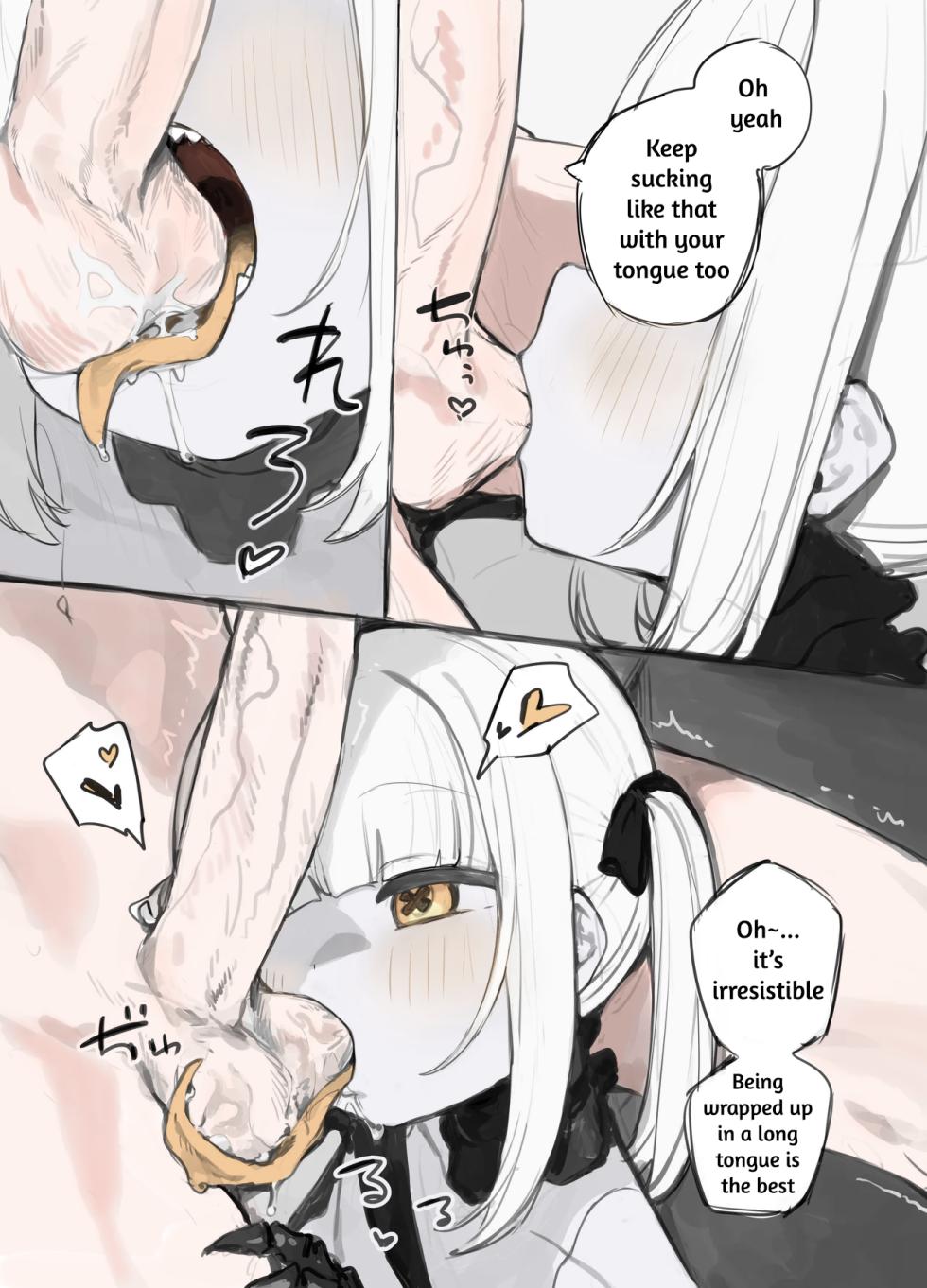 [Signal:Violet (Murasaki Shingou)] Sharp Teeth and Long Tongue Ein-chan's Mouth (Blue Archive) [English] [Decensored] [Colorized] [Digital] - Page 4