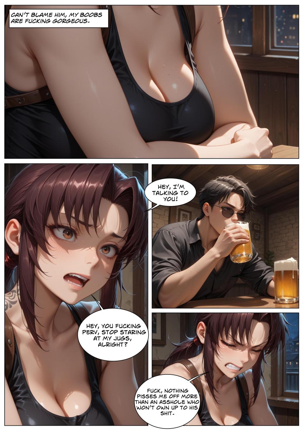 [World Waifus] Revy Needs a Dick -- (Black Lagoon) [English] [Uncensored] [AI Generated] - Page 3