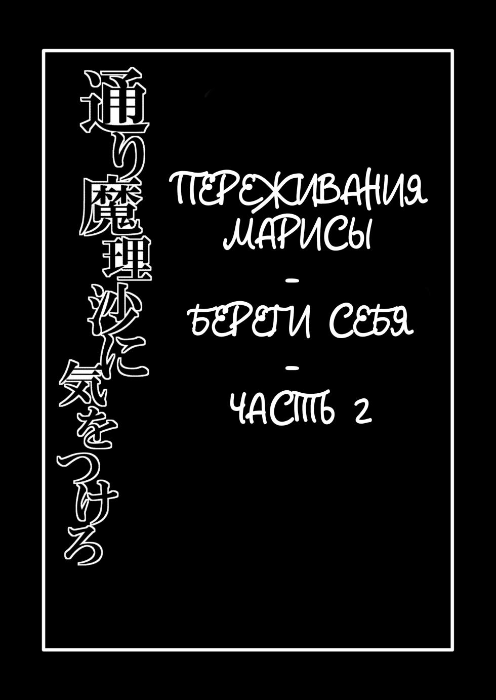 [Zuru] Marisa's Thrill - Take Care of Yourself №2 [Russian] [Defolter] - Page 2