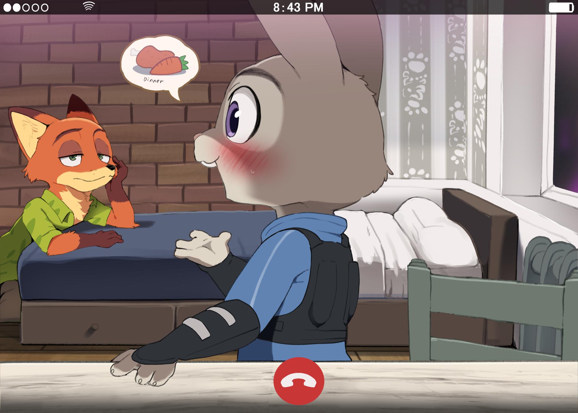 [DAGASI] Video Tsuuwa o Kiri Wasureta Usagi no Omawari-san (Zootopia) - Page 2