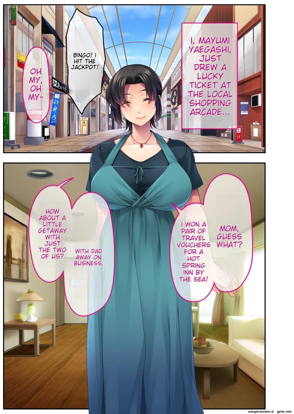 The busty promiscuous mom seduced by the playboys ~ The laid-back stepmom transforms a beach babe! Mosaic Comic Compilation - Page 2