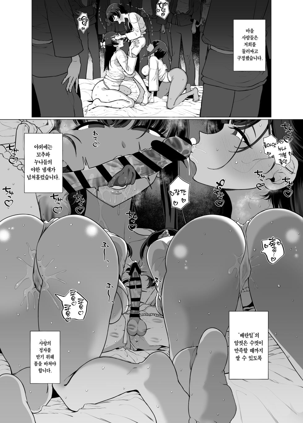 [Gyoumuyou Jiga] Boku to Onee-chan-tachi no Kotsukuri Nikki. | 나와 누나들의 아기 만들기 일기. [Korean] [Team Edge] [Digital] - Page 24