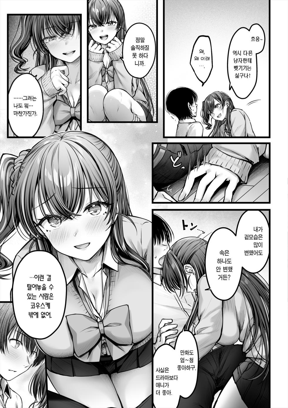 [Chisakiss (Wakuta Chisaki)] Osananajimi Gal ni Suki to Ienai Inkya na Ore | 소꿉친구 갸루에게 고백 못 하는 아싸인 나 후편 [Korean] [Team Edge] - Page 5