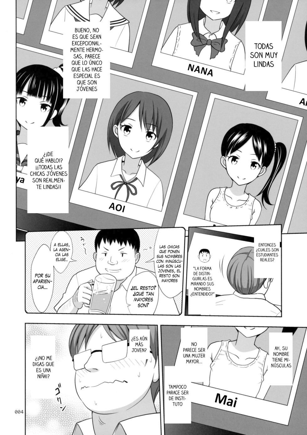 [antyuumosaku (malcorond)] JC na Shoujo no Ehon (Miku-chan) - Un libro sobre una colegiala (Miku-chan) [Español] [Traducciones necesarias] [Digital] - Page 3