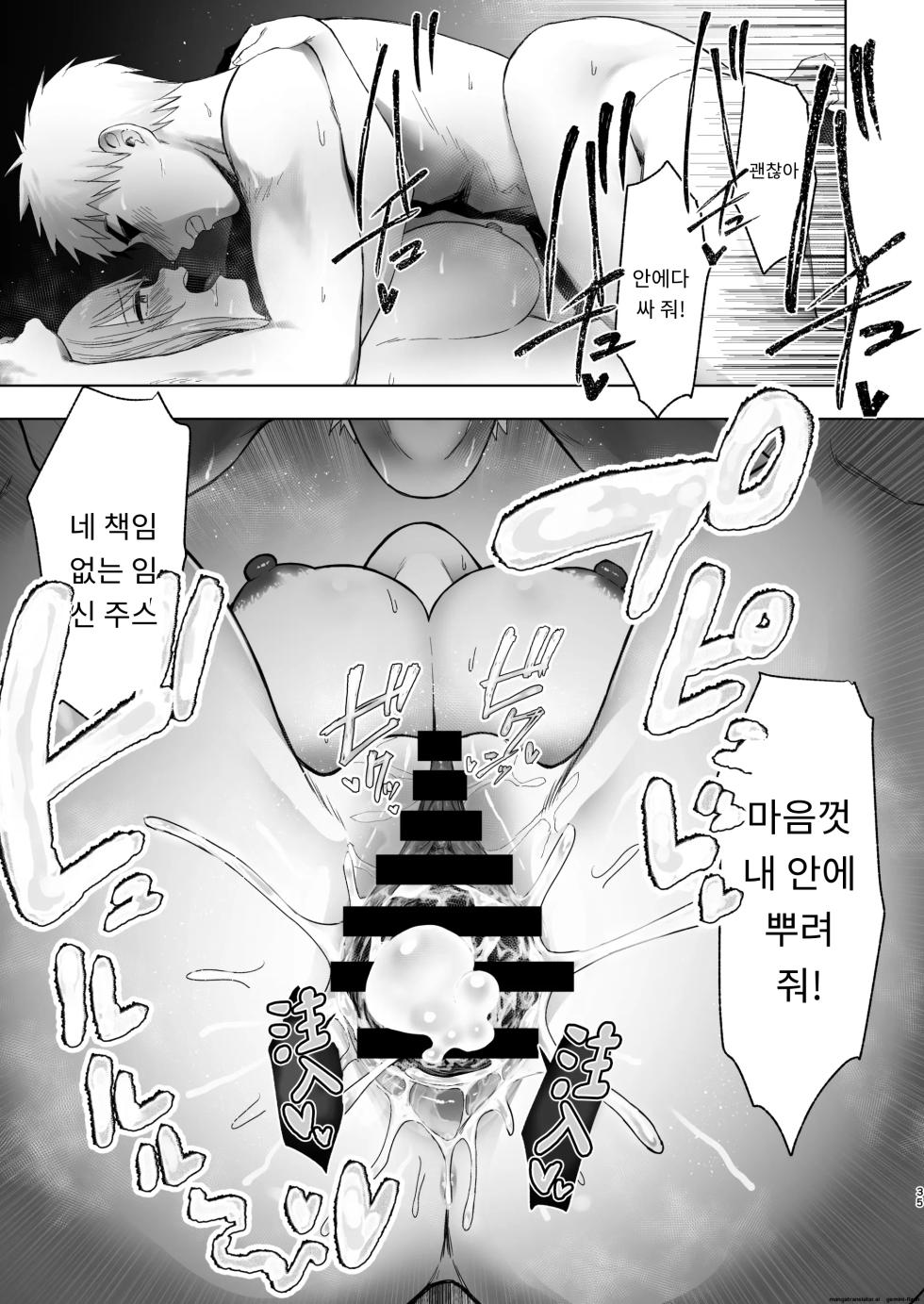 [Omizu Chihiro] Zoku Kimi ni SeFri ga Ita Nante. ~Seisokei Wakazuma, kanraku~ [Korean] - Page 34