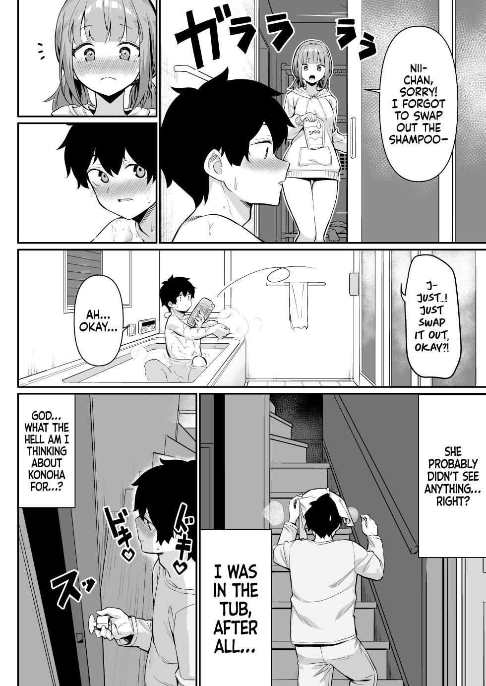 [Yokoya Manjirou] Chikubi Gottsunko kara Hajimaru Imouto to no H na Asobi | From Nipple Bumps to Erotic Play With My Sister [English] [Castle TL] - Page 18