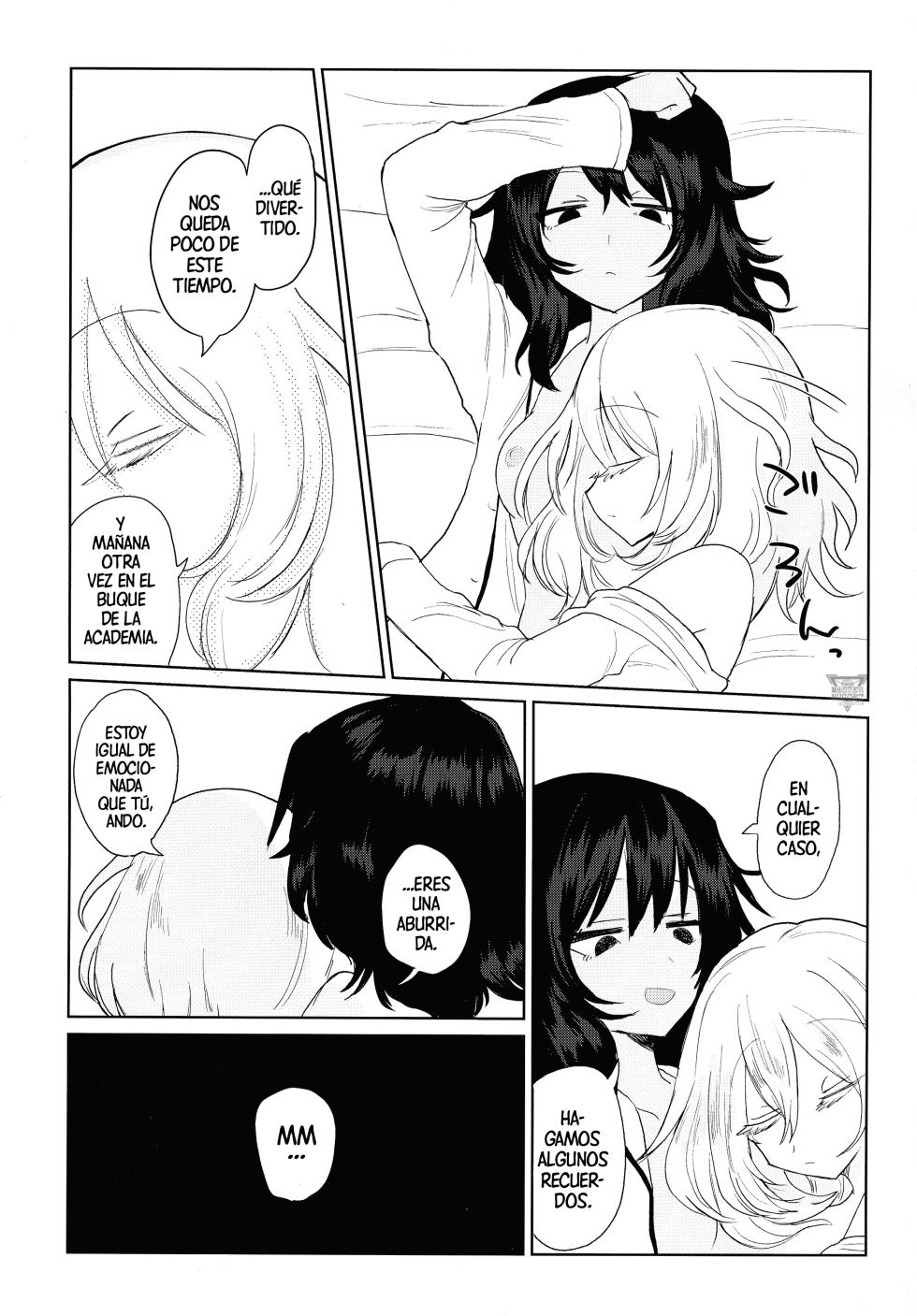 (Otome no Tashinami) [Shadan Katsudoh (Kyuusuikei)] Mikkame no Utakata | La Efimeridad Del Tercer Día (Girls und Panzer) [Spanish] [Mister Nugget] - Page 18