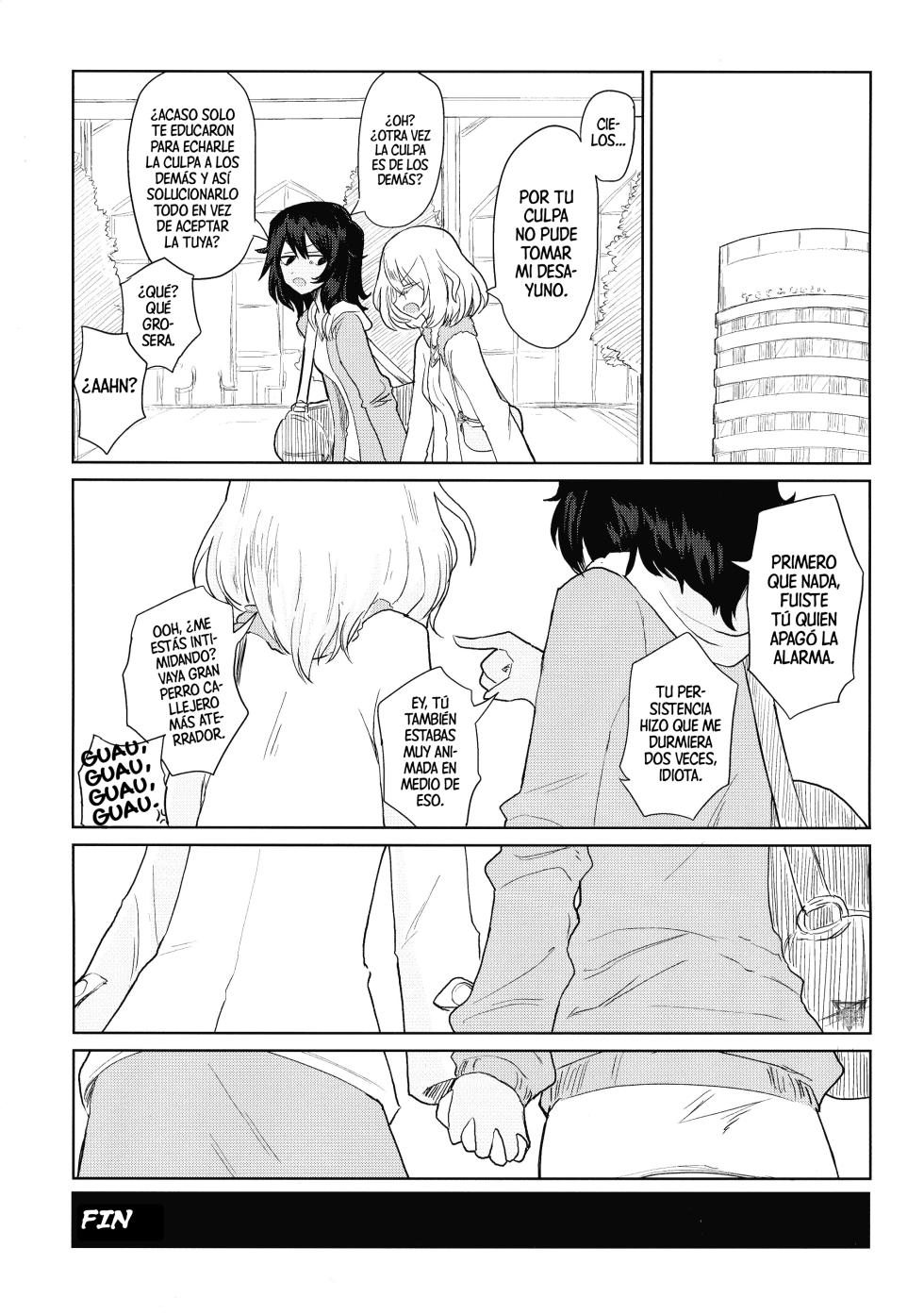 (Otome no Tashinami) [Shadan Katsudoh (Kyuusuikei)] Mikkame no Utakata | La Efimeridad Del Tercer Día (Girls und Panzer) [Spanish] [Mister Nugget] - Page 19