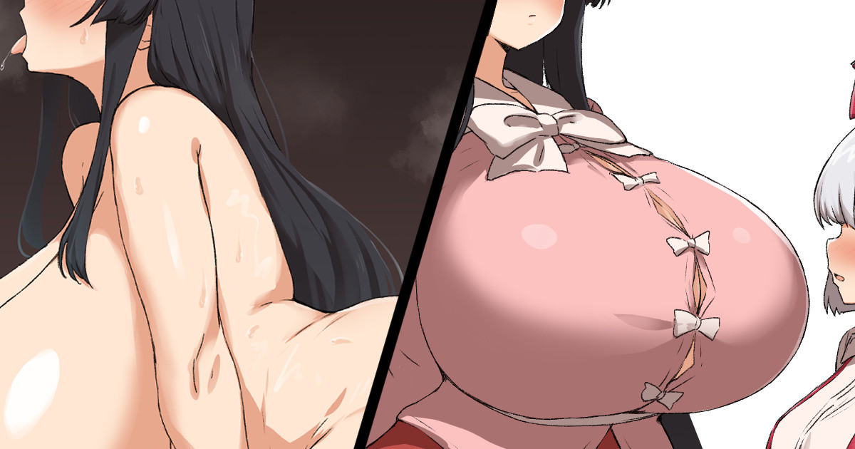 [Yamaori] 輝夜と妹紅の２コマふたなりセックス - Page 1