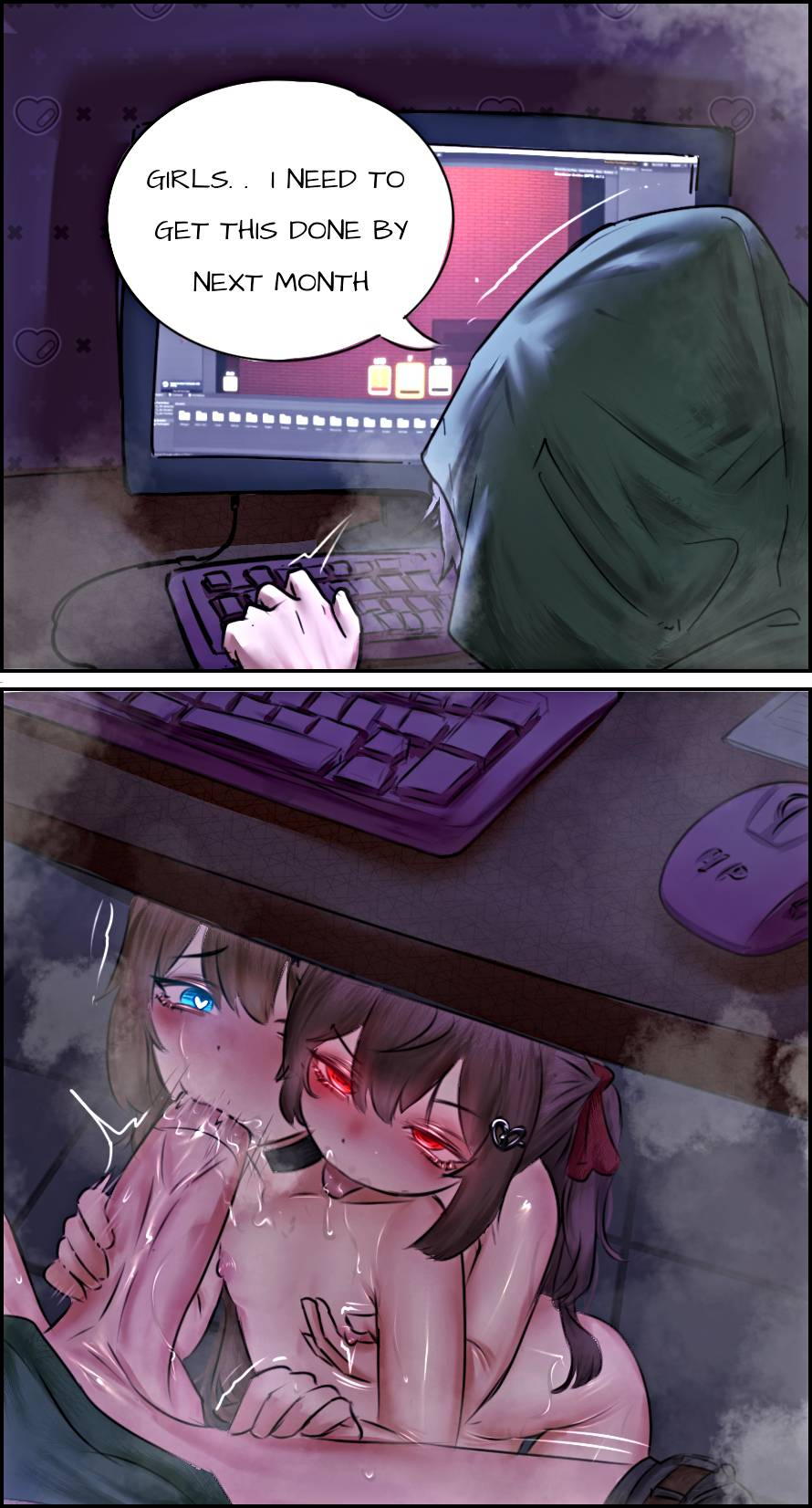 [PBorzoi] Vedal & Neuro Twins Short Comic - Page 1