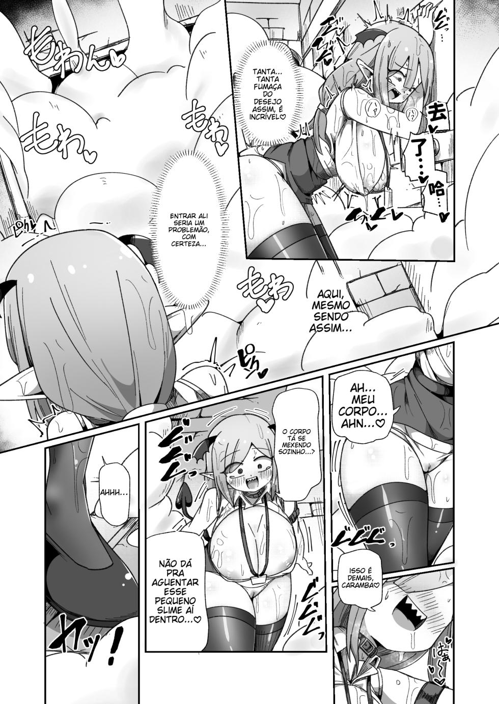[Echie Kokufuku Aka (Monota)] Kaisha no Kane de Tsukutta Ero Dungeon de Soudai na Onani o Suru Monster Shain-chan [Portuguese-BR] - Page 25