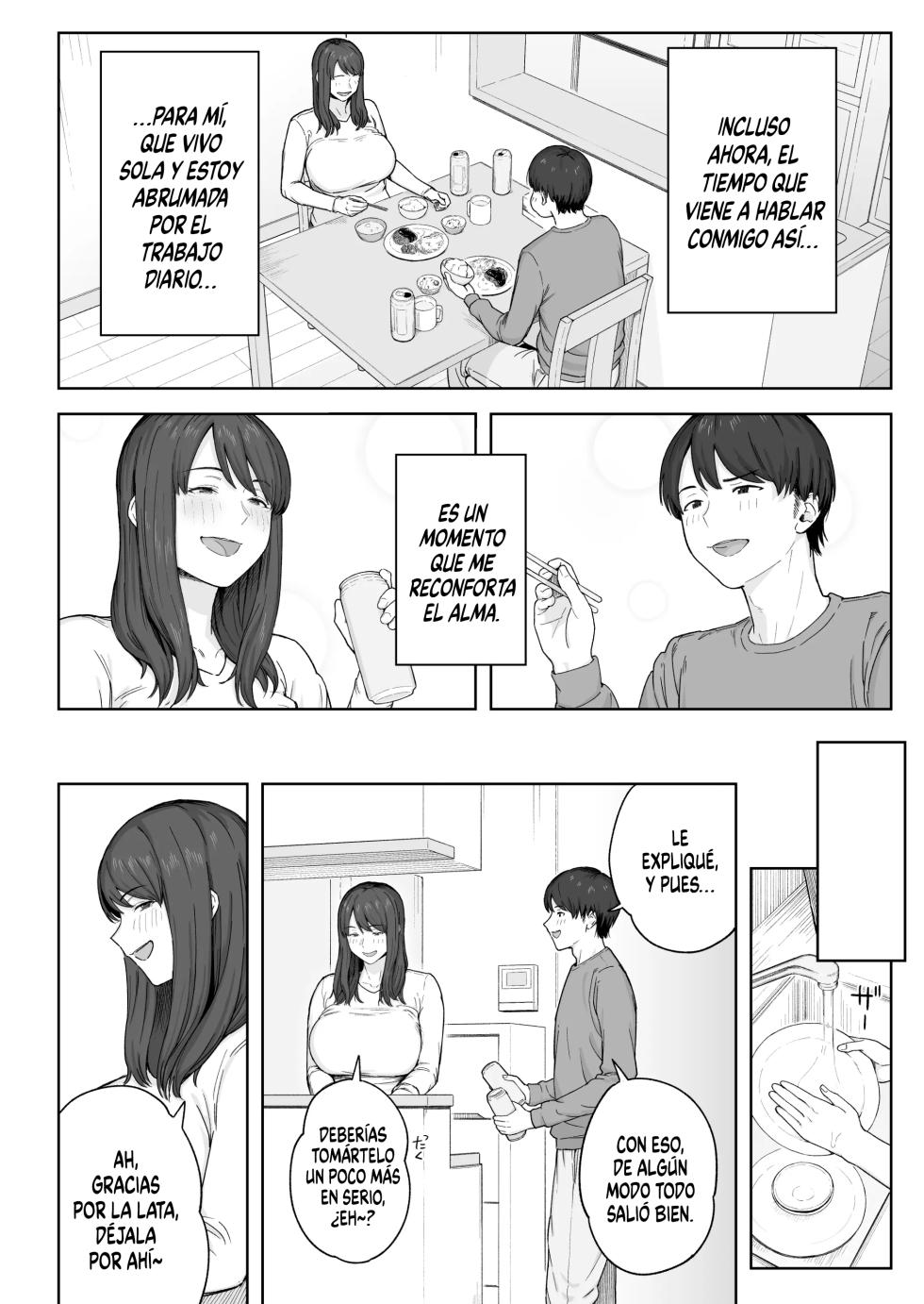 [Natsuzo] Yuuhan no Ato wa Oba-chan to...｜Con mi Tía, Después de la Cena... [Spanish] [Kejotan] [Digital] - Page 5