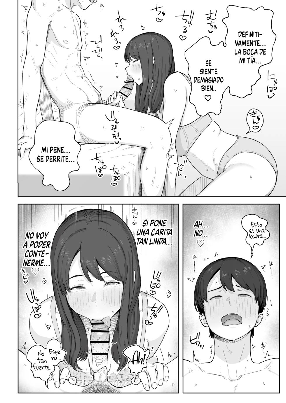 [Natsuzo] Yuuhan no Ato wa Oba-chan to...｜Con mi Tía, Después de la Cena... [Spanish] [Kejotan] [Digital] - Page 13