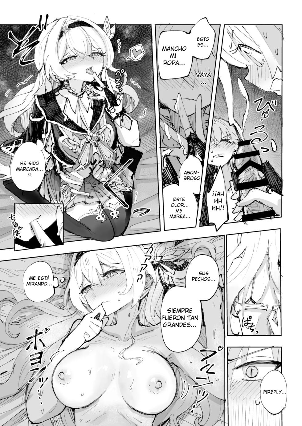 [Rosaku Koubou (Rosaku)] Unmei wa Trailblazer no Heya de | Firefly en la habitación del trazacaminos (Honkai: Star Rail) [Spanish] [NeroTranslations] [Digital] - Page 14
