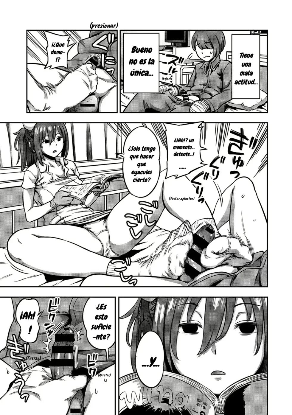 [Kameyama Shiruko] Sakusei Byoutou ~Seikaku Saiaku no Nurse shika Inai Byouin de Shasei Kanri Seikatsu~ Dai Go Shou Zenpen｜Sala de Extracción de Semen~ La vida en un Hospital donde una Enfermera con una personalidad Cruel maneja tus Orgasmos~ Capítulo 5 -Parte 1- (COMIC Ananga Ranga Vol. 93) [Spanish] [Wolfban] - Page 6