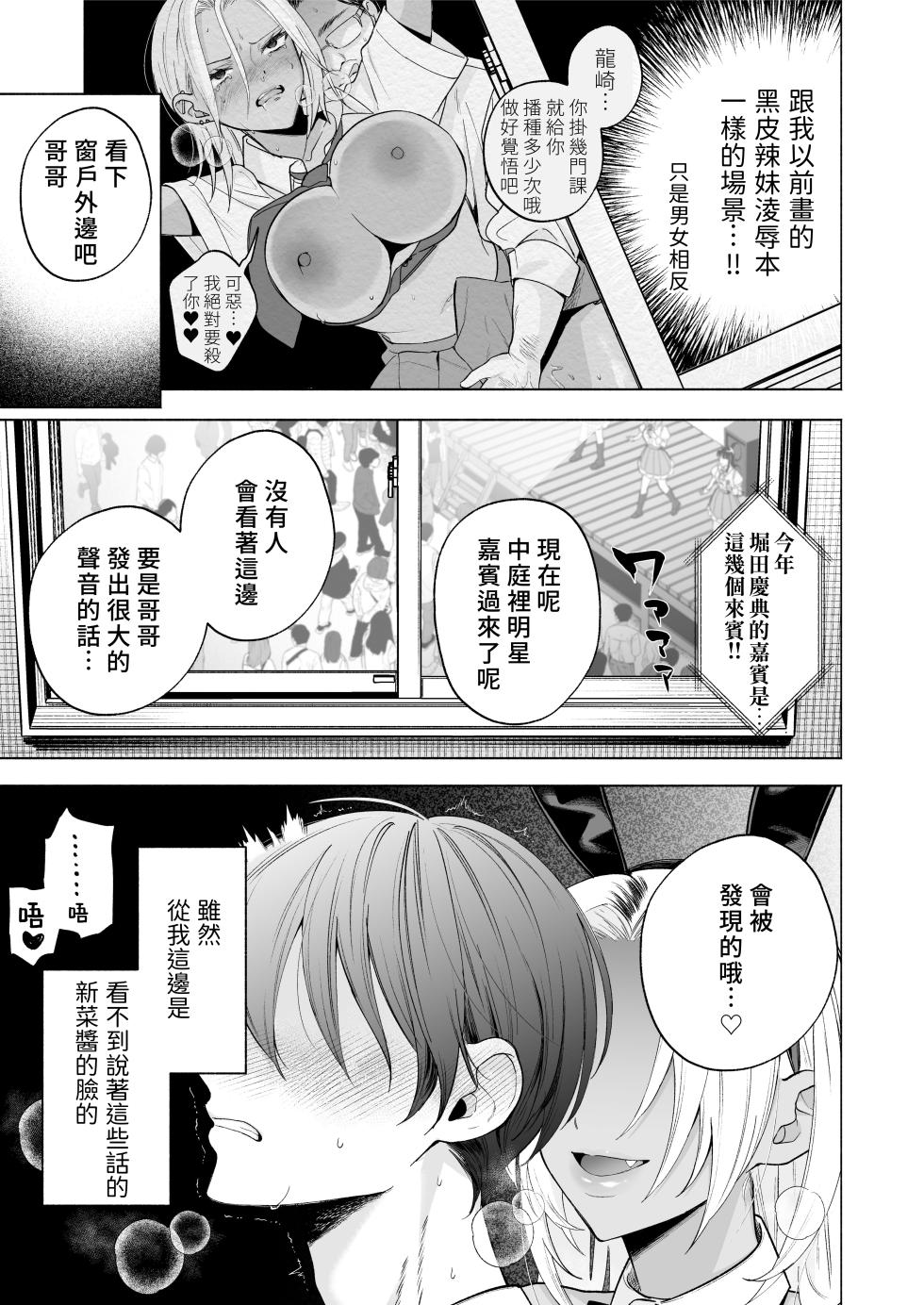 [Chimple Hotters (Chimple Hotter)] Kuro Gal Kyonyuu Gimai wa Boku o Yasashiku Sakusei Shitai 1.5 ~Bunkasai de Cosplay Ecchi suru~ | 黑皮辣妹巨乳義妹想要對我溫柔地榨精(榨汁取精)1.5 [Chinese] [Amerins漢化] [Digital] - Page 13