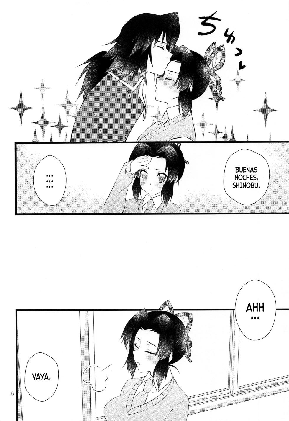 (Nichirin Kitan 6) [Hoshinatenpo (Hoshina)] Yuuwaku sarete kudasai | Por Favor, Déjate Seducir (Kimetsu no Yaiba) [Spanish] [Mister Nugget] - Page 5