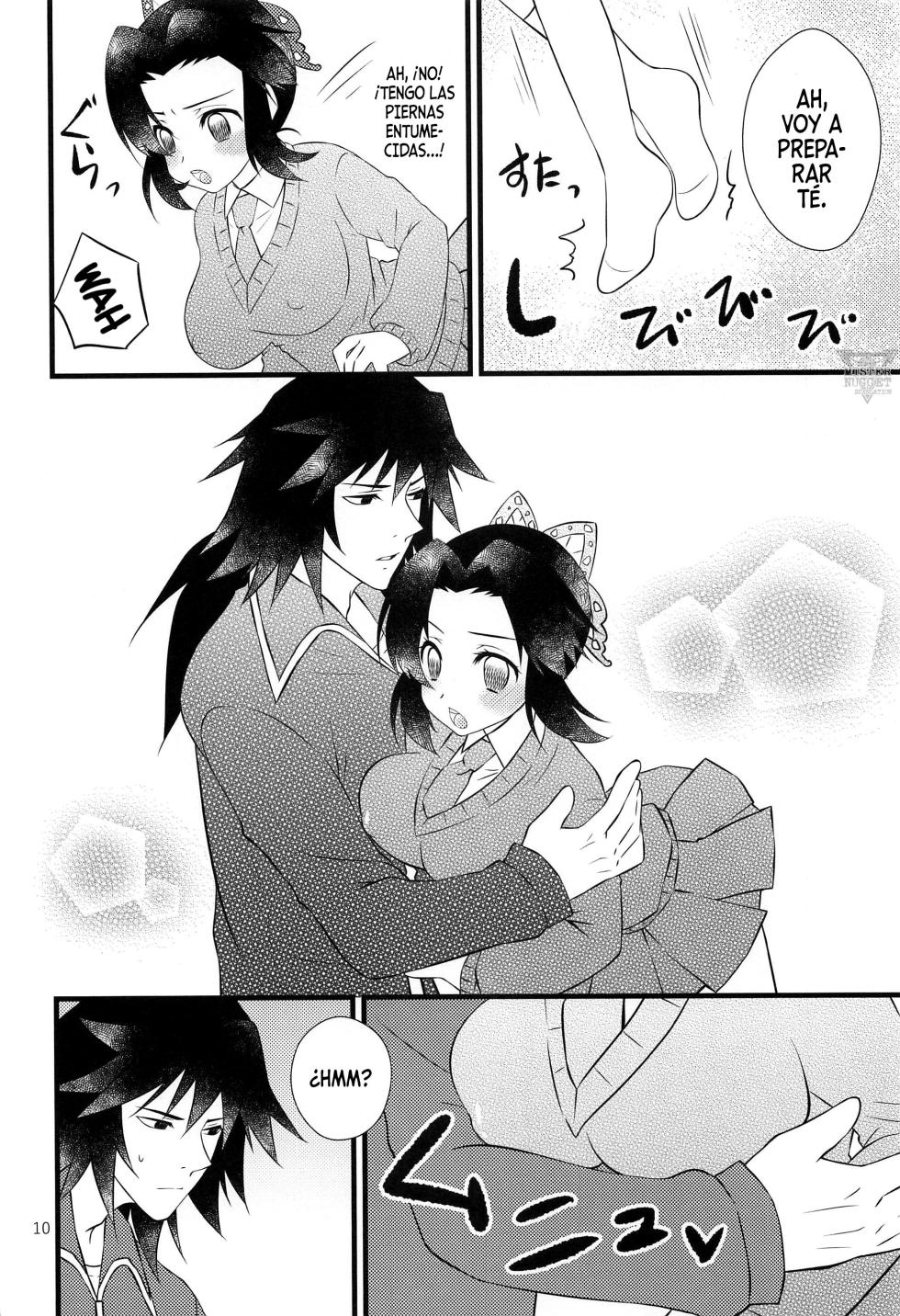 (Nichirin Kitan 6) [Hoshinatenpo (Hoshina)] Yuuwaku sarete kudasai | Por Favor, Déjate Seducir (Kimetsu no Yaiba) [Spanish] [Mister Nugget] - Page 9