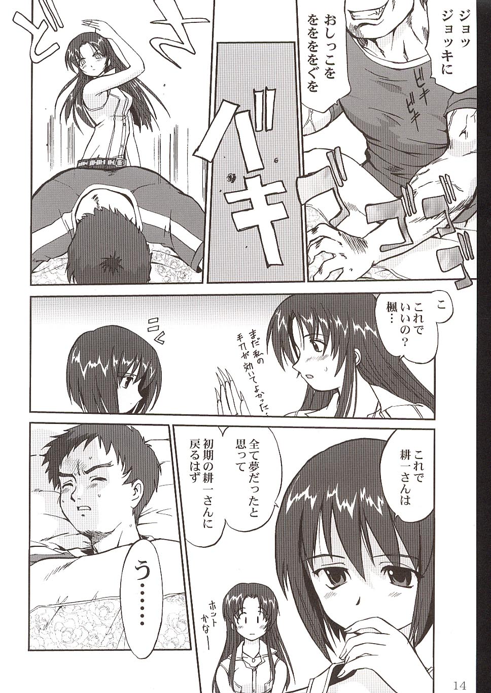 (C63) [Takotsuboya (TK)] Kaede-chan no Yuuutsu!! (Kizuato) - Page 13