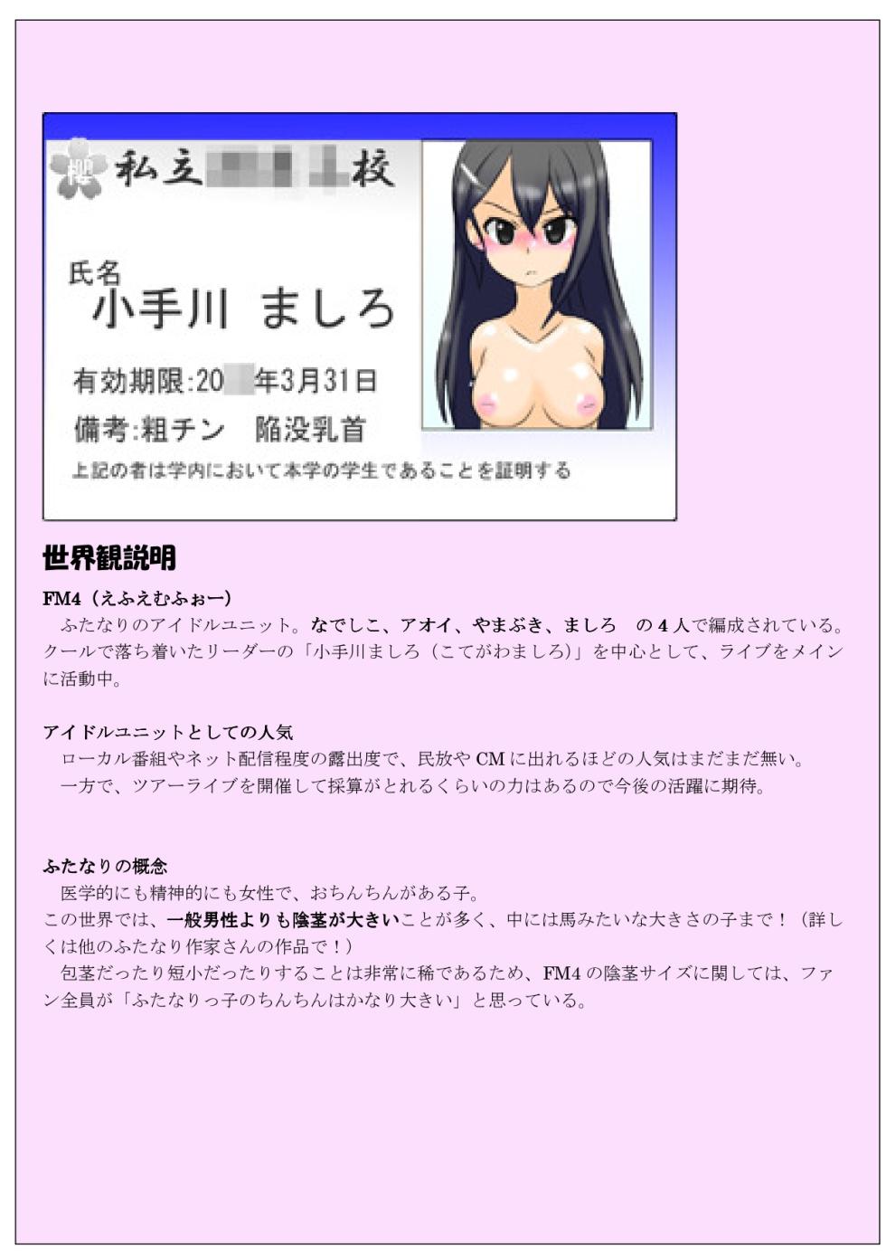 [Kamebeya (Kame)] Hōkei Futanari Aidoru no Karada o Hatta Furi Chin Charenji! - Page 2