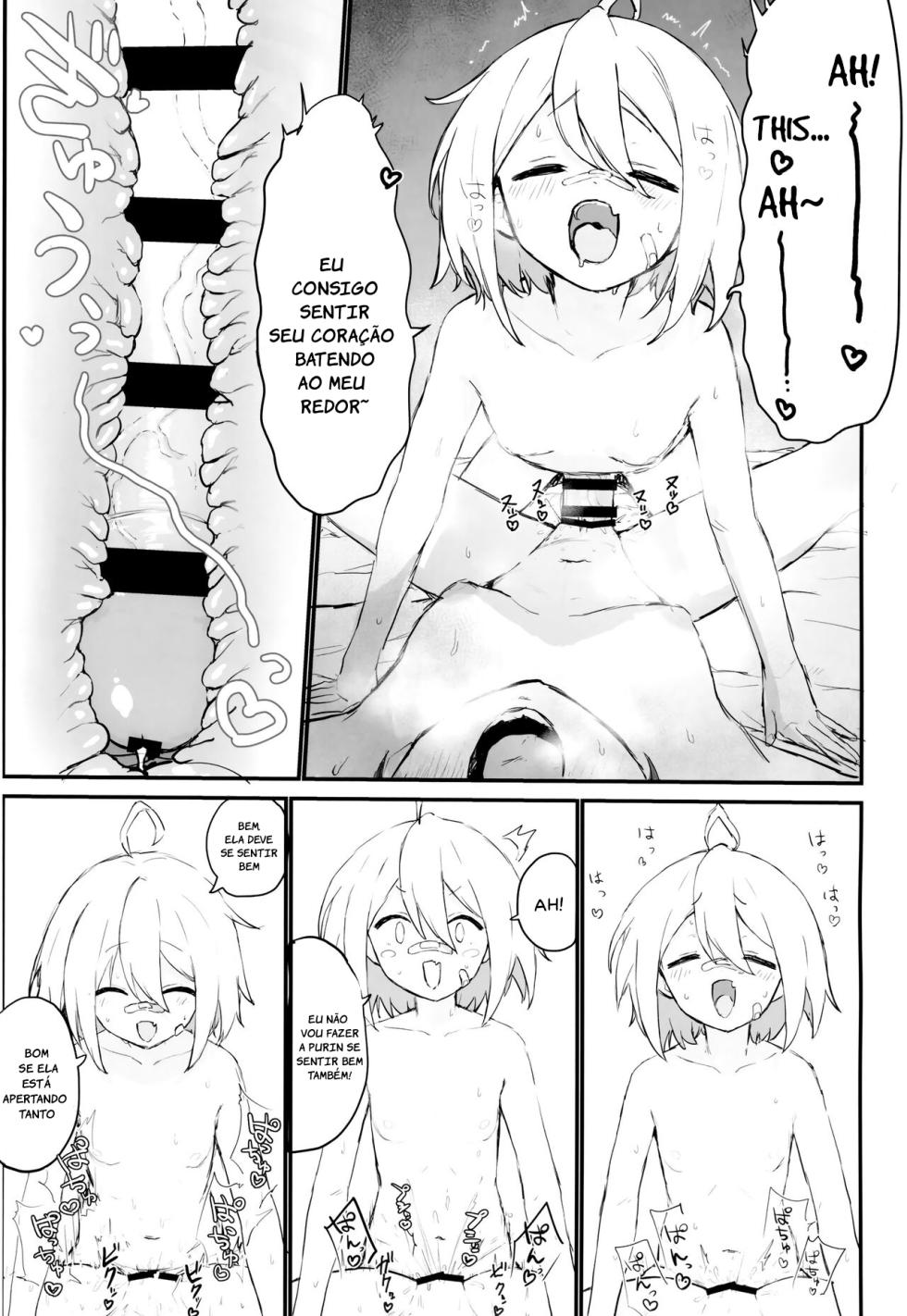 (C102) [Mochimochi Bulldozer-bu (Syupon)] Seishori Oboetate Futanari Chinchin de Musou Shite iru Self o Zettai ni Tomete Miseru (Do It Yourself!!) [Portuguese-BR] [Cipher-May] - Page 18