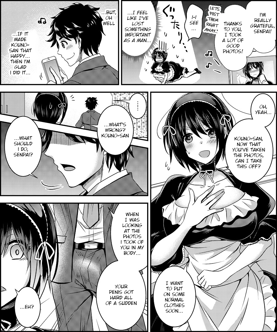 [Amuai Okashi Seisakusho (Matsuzono)] Costume Tengoku ~Shokuba no Kouhai to Irekawatte Kisekae Ningyou ni Sareru Boku~ [English] [JusenkyoTL] - Page 13