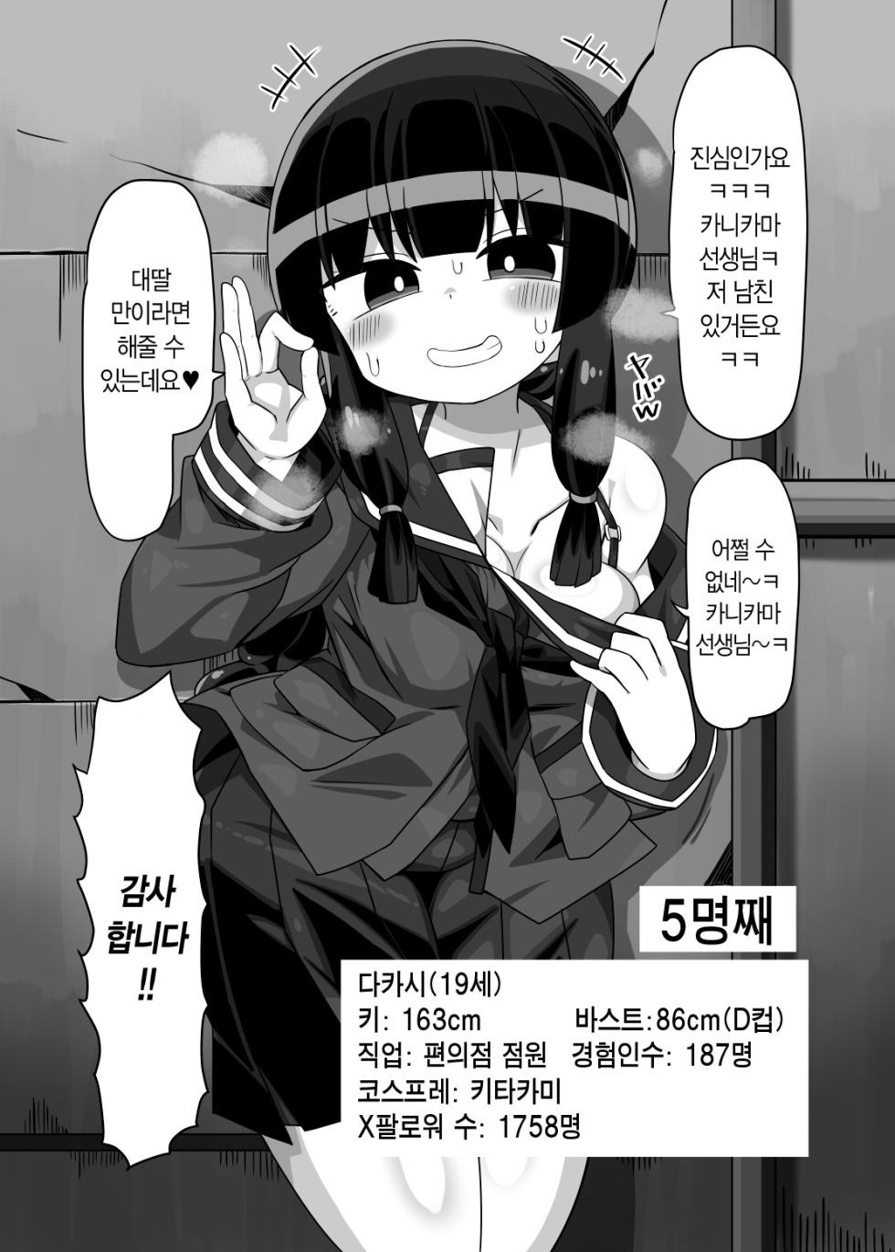 [Kanimisoya (Kanikama)] Kanikama Yarichin Off-pako Hon | 카니카마 알파메일 오프파코 책 (Various) [Korean] [Digital] - Page 19