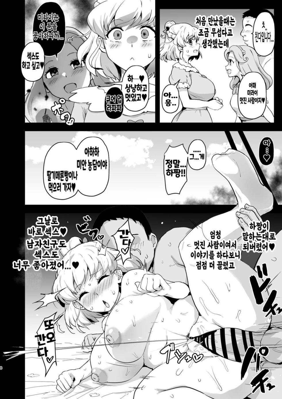 [Aheazif (Sanatuki)] Ima Goshujin-sama Daisuki no Dosukebe Ero Mahou Tsukai tte Iimashita!? | 지금 주인님을 너무 나도 사랑하는 개변태에로마법사라고 말했나요!? (Mahou Tsukai Precure!) [Korean] [Digital] - Page 8