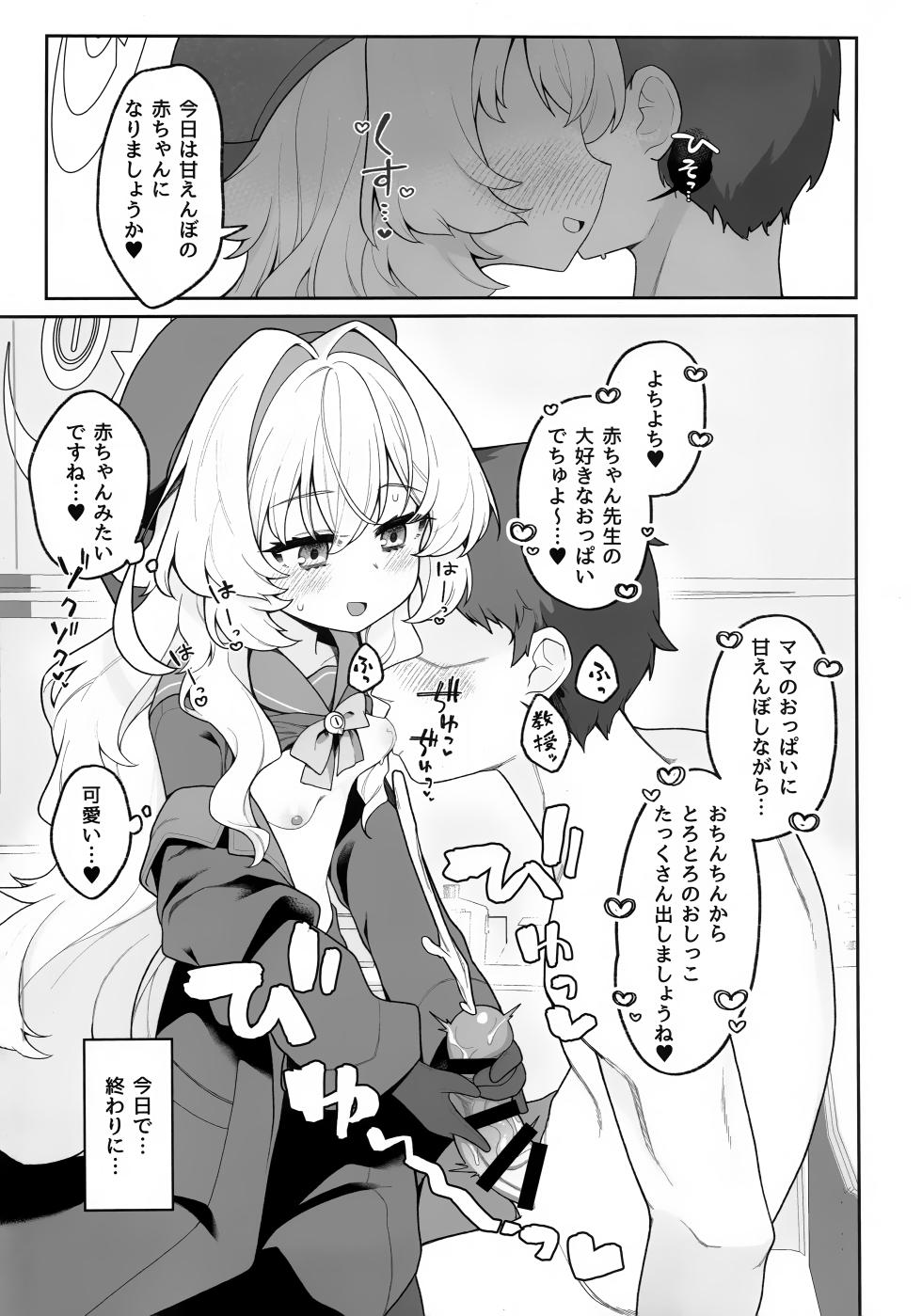 (C105) [Sarasara Chazuke (Sacha)] Niyaniya Kyouju ni Wakarase (rare) tai (Blue Archive) - Page 10