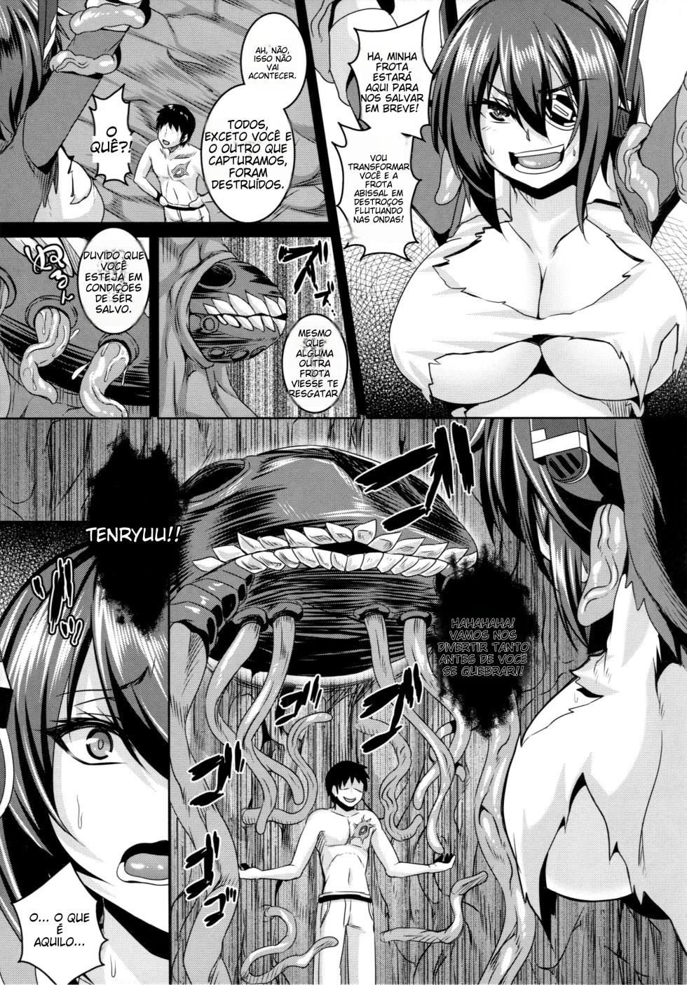 (C86) [Tiramisu Tart (Kazuhiro)] Naedoko Tenryuu (Kantai Collection -KanColle-) [Portuguese-BR] - Page 4