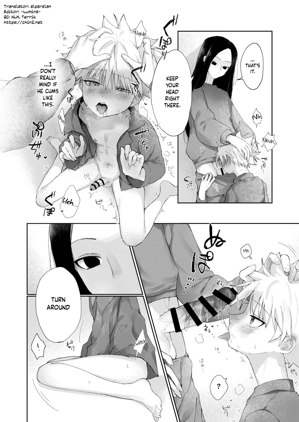 [Usagijima (Chiso)] Oyasumi no Ato ni | After Saying Good Night (Hunter x Hunter) [English] {Chin²} [Digital] - Page 15