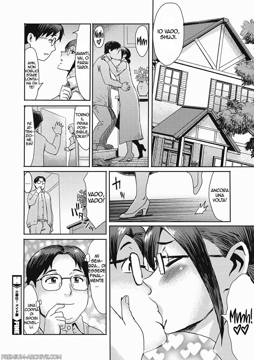 [Kuroiwa Menou] Gohoushi! Maid Tsuma | La Moglie Domestica (Urezuma Geshuku Doutei Kui) [Italian] [Digital] - Page 24
